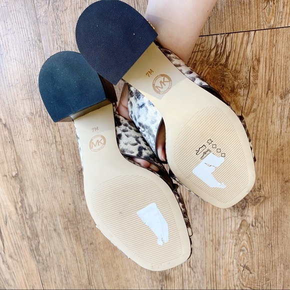 Michael Michael Kors Abbott Snakeskin Mule Sandals - Picture 8 of 9